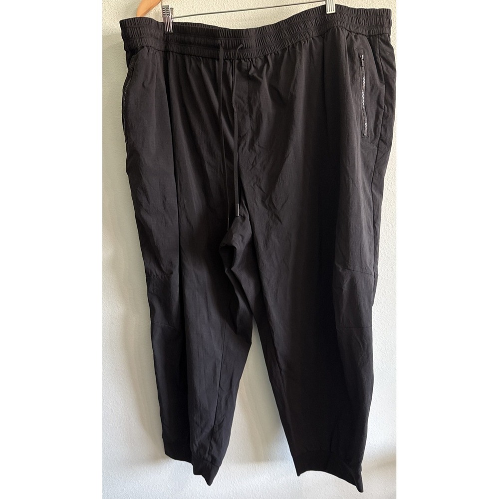 Athleta Relaxed Mid Rise Trekkie Jogger Womens 3X Black Pull On